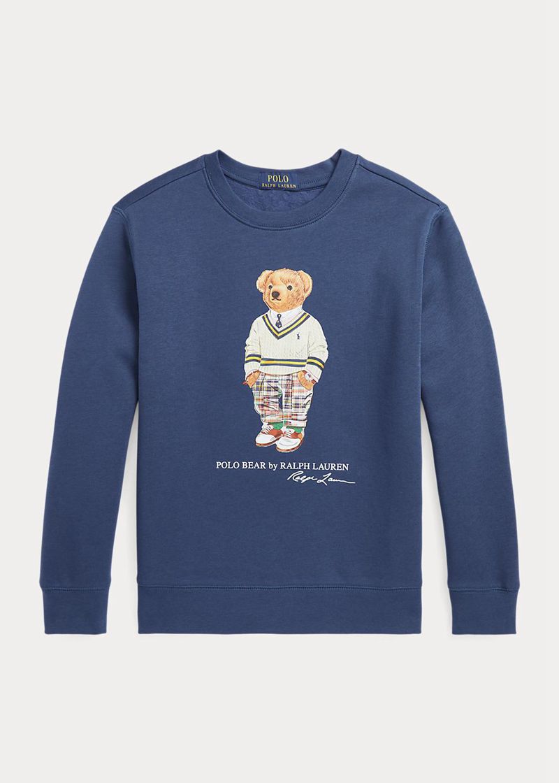 Sudadera Ralph Lauren Niño 6-14 Años Polo Bear De Lana Pullover Chile Azul Marino OWXGB-0379